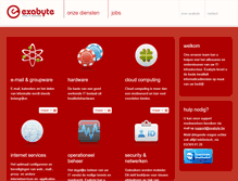 Tablet Screenshot of exabyte.be
